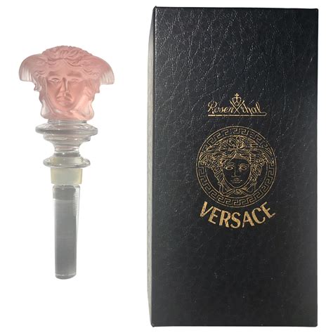 rosenthal versace medusa gläser|rosenthal versace medusa wine stopper.